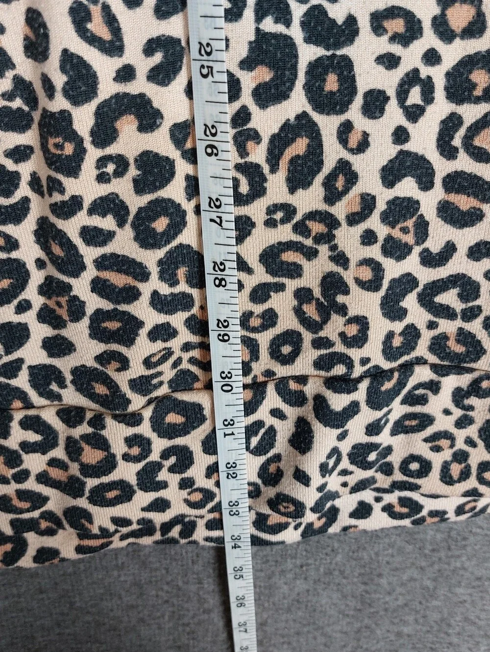 SIMPLY VERA WOMENS TAN LEOPARD ANIMAL PRINT 3/4 SLEEVE LOUNGE DRESS NIGHT GOWN L - Picture 6 of 10